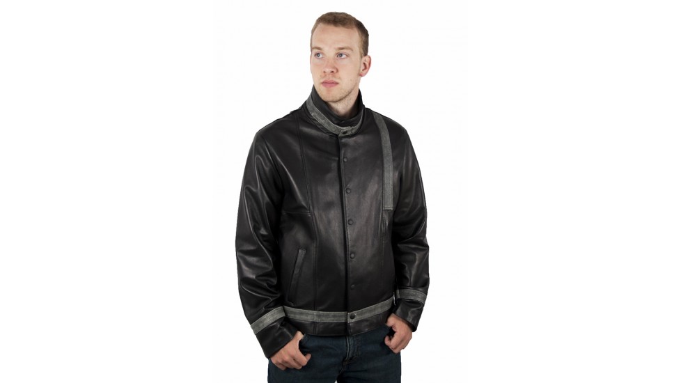 Lambskin soft leather jacket